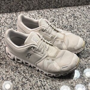 On Cloud Men's White Athletic Shoes